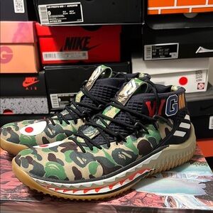 Bape x Adidas Camo Sneakers